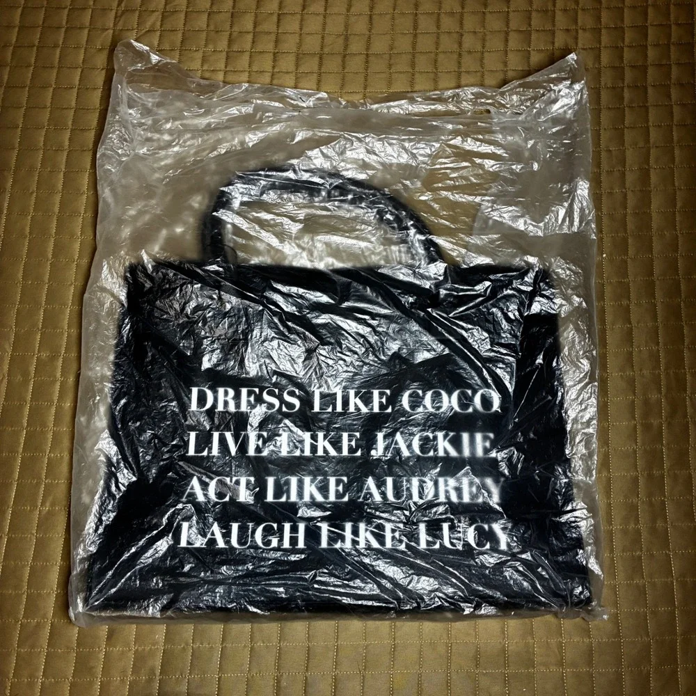 Los Angeles Trading Vegan Leather‎ Tote Bag Black Dress Like Coco Jackie Audrey